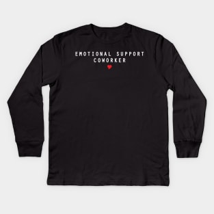 Emotional support coworker Kids Long Sleeve T-Shirt